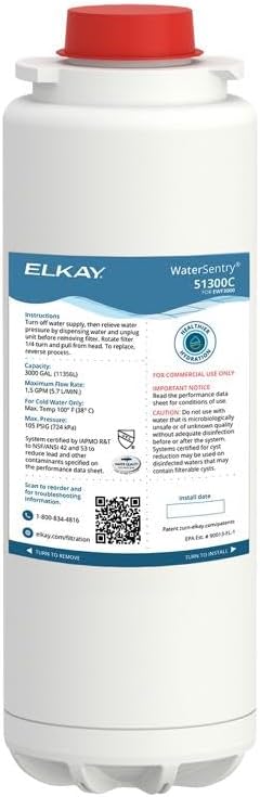 Elkay WaterSentry 51300C Lead + Microplastics NSF/ANSI Certified Filter (Bottle Fillers) Review