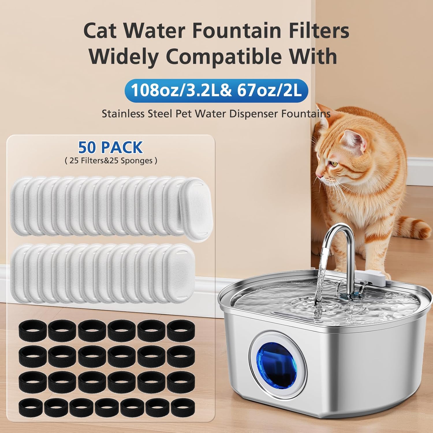 Cat Water Fountain Filters