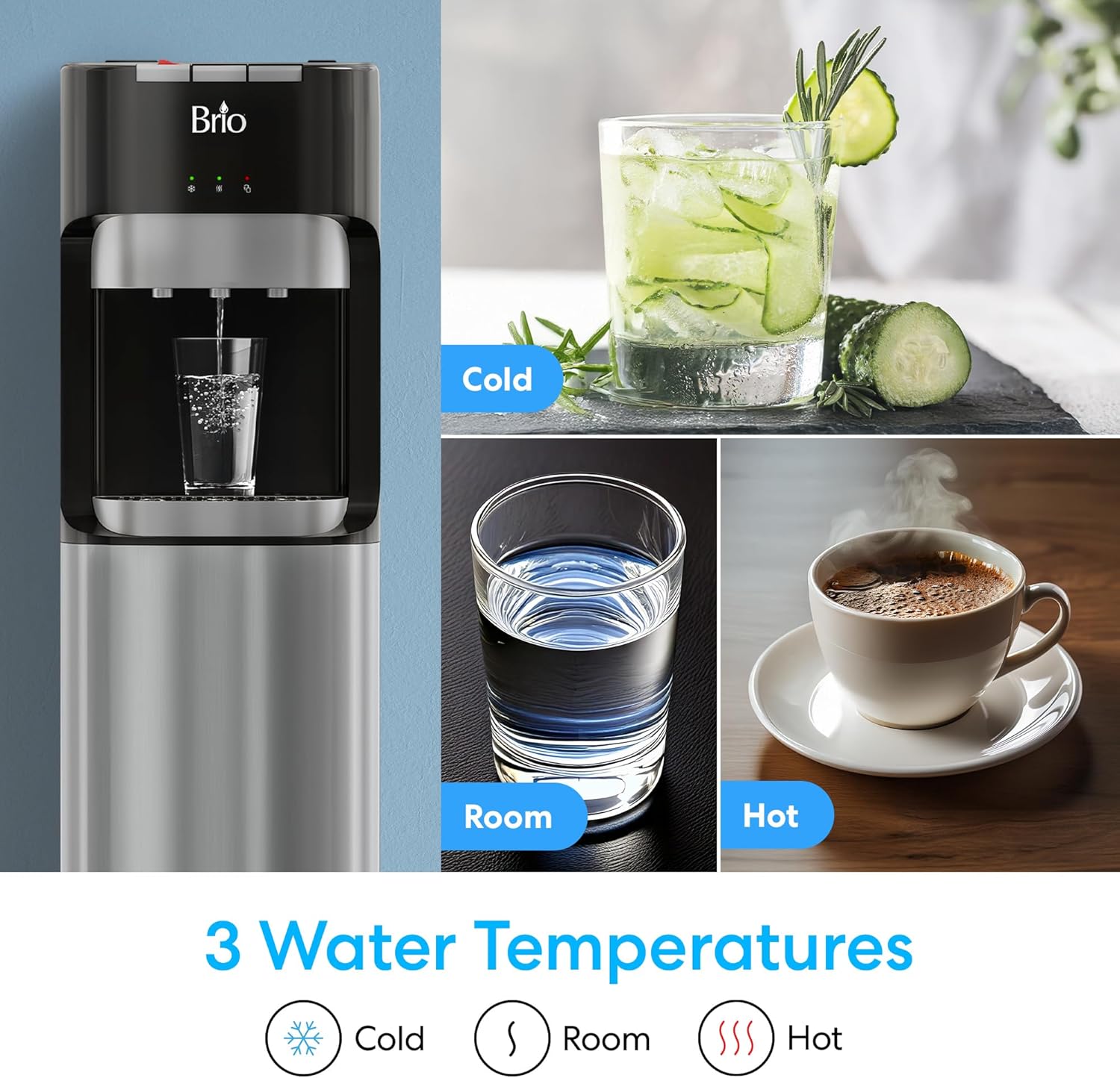Water Cooler Value Position