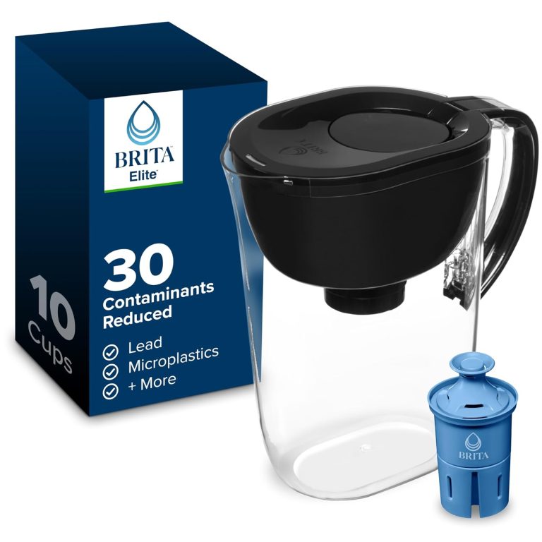 Brita Everyday Elite Water Filter Pitcher, 10-Cup Black