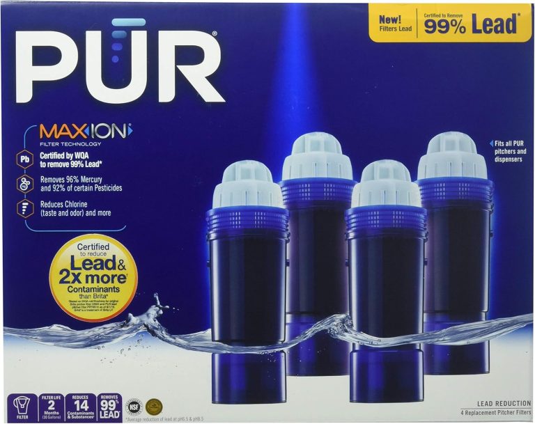 PUR MAXION Replacement Pitcher Filter – 4 Pack Longer Life