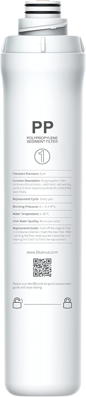 Bluevua ROPOT PP Filter Replacement 1-Year 1st Stage