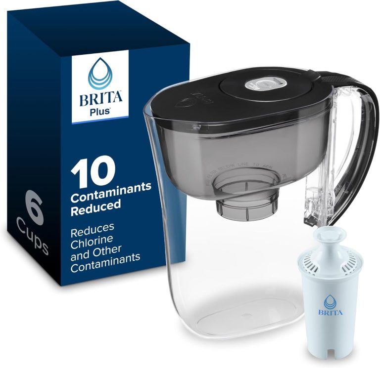 Brita Small 6 Cup Water Filter Pitcher – Metro Black