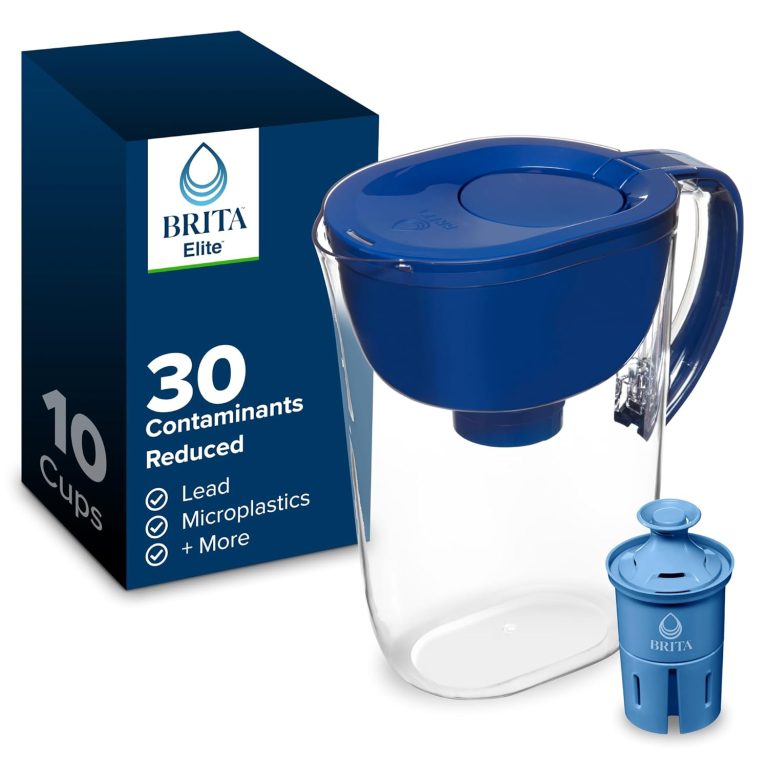 Brita Everyday Elite Water Filter Pitcher – 10-Cup, 99% Lead