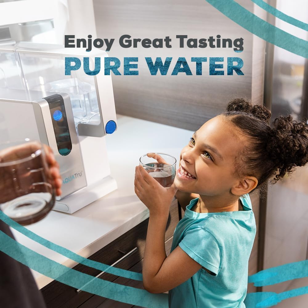 Household using AquaTru filter