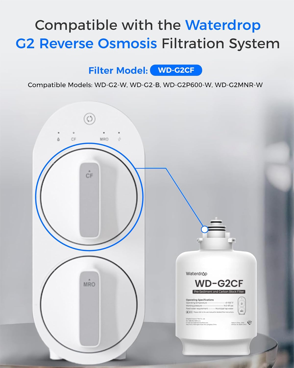 Waterdrop WD-G2CF overview image