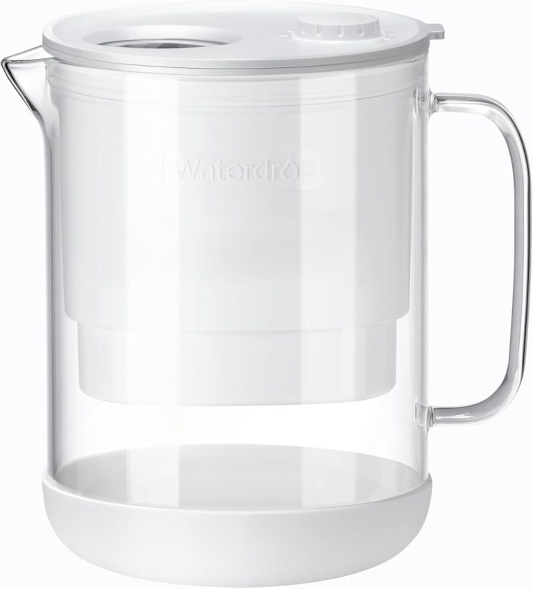 Waterdrop Glass Water Filter Pitcher — 7-Cup, NSF Certified