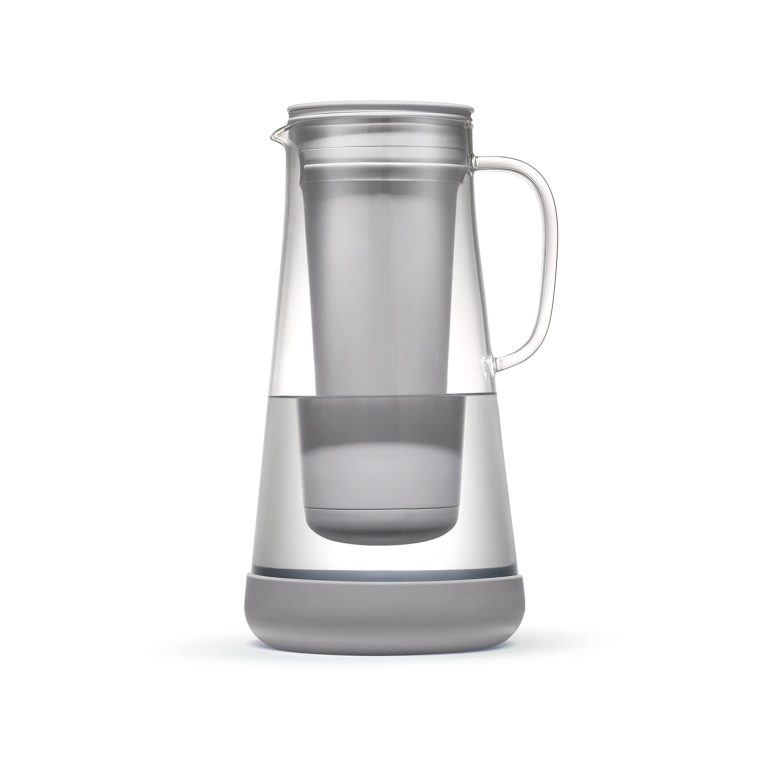 LifeStraw Home Water Filter Pitcher, 7-Cup Glass Pebble