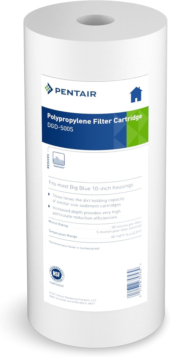Pentair Pentek DGD-5005 Big Blue Filter Cartridge 5 Micron
