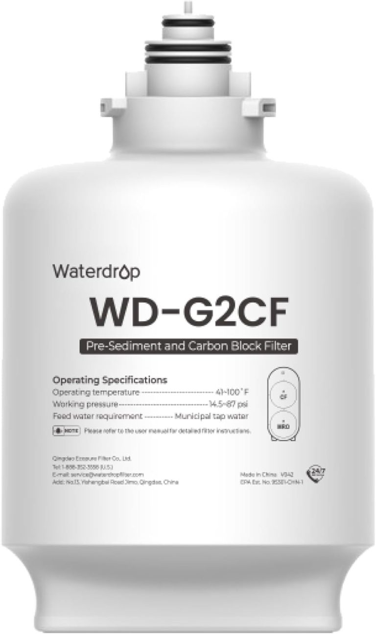 Waterdrop WD-G2CF Filter Replacement 12-Month Lifetime