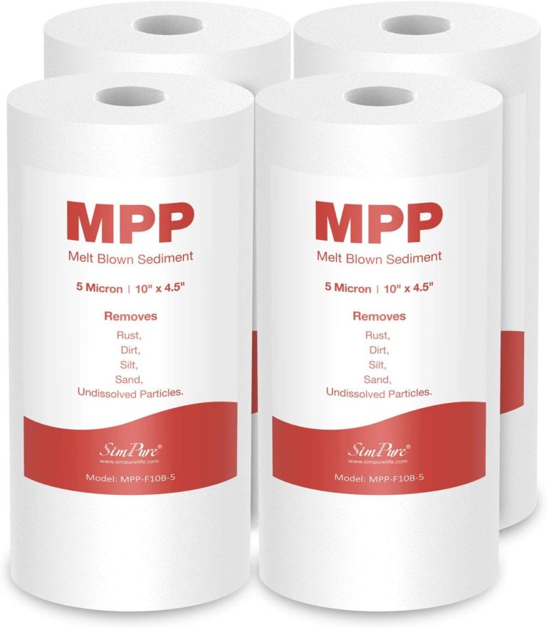 SimPure Sediment Water Filters 5 Micron 10″ 4-Pack