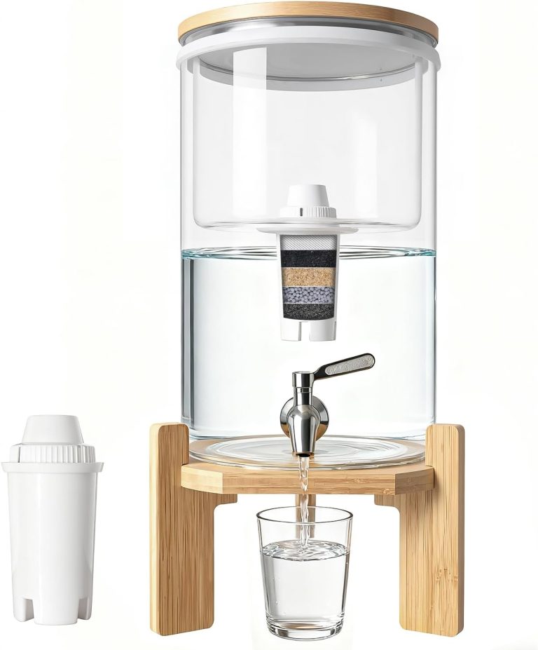 Water Filter Dispenser Countertop Water Purifier 2.1G Glass