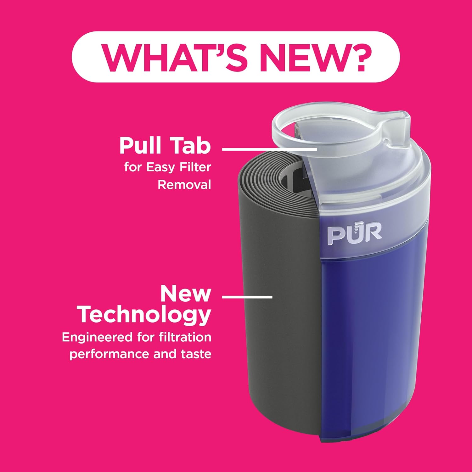 PUR PLUS Faucet Mount Replacement Water Filter 2-Pack, Genuine PUR Filter, 3-in-1 Powerful, Natural Mineral Filtration, Lead Removal, 6-Month Value, Blue (RF99992) — Key Features