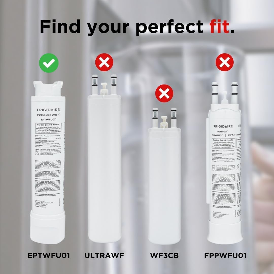 FRIGIDAIRE EPTWFU01 PureSource Ultra II Refrigerator Water Filter, 1 Count, White — Real-World Performance