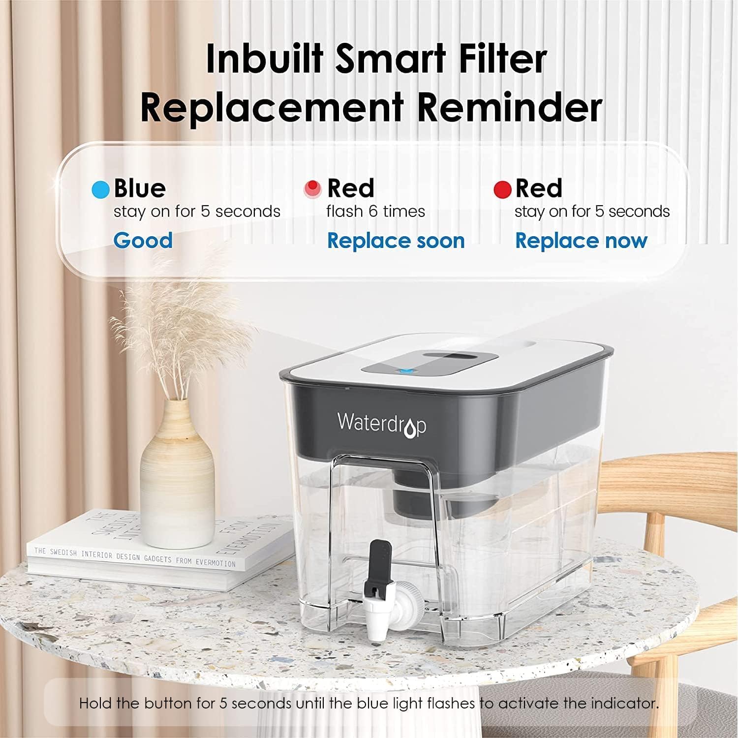 Waterdrop WFD-22L Large Water Filter Dispenser, 40-Cup Water Filter Pitcher, 200-Gallon Long-Life, Reduces Chlorine, PFOA/PFOS and More, BPA Free, Black — Who This Product Is For