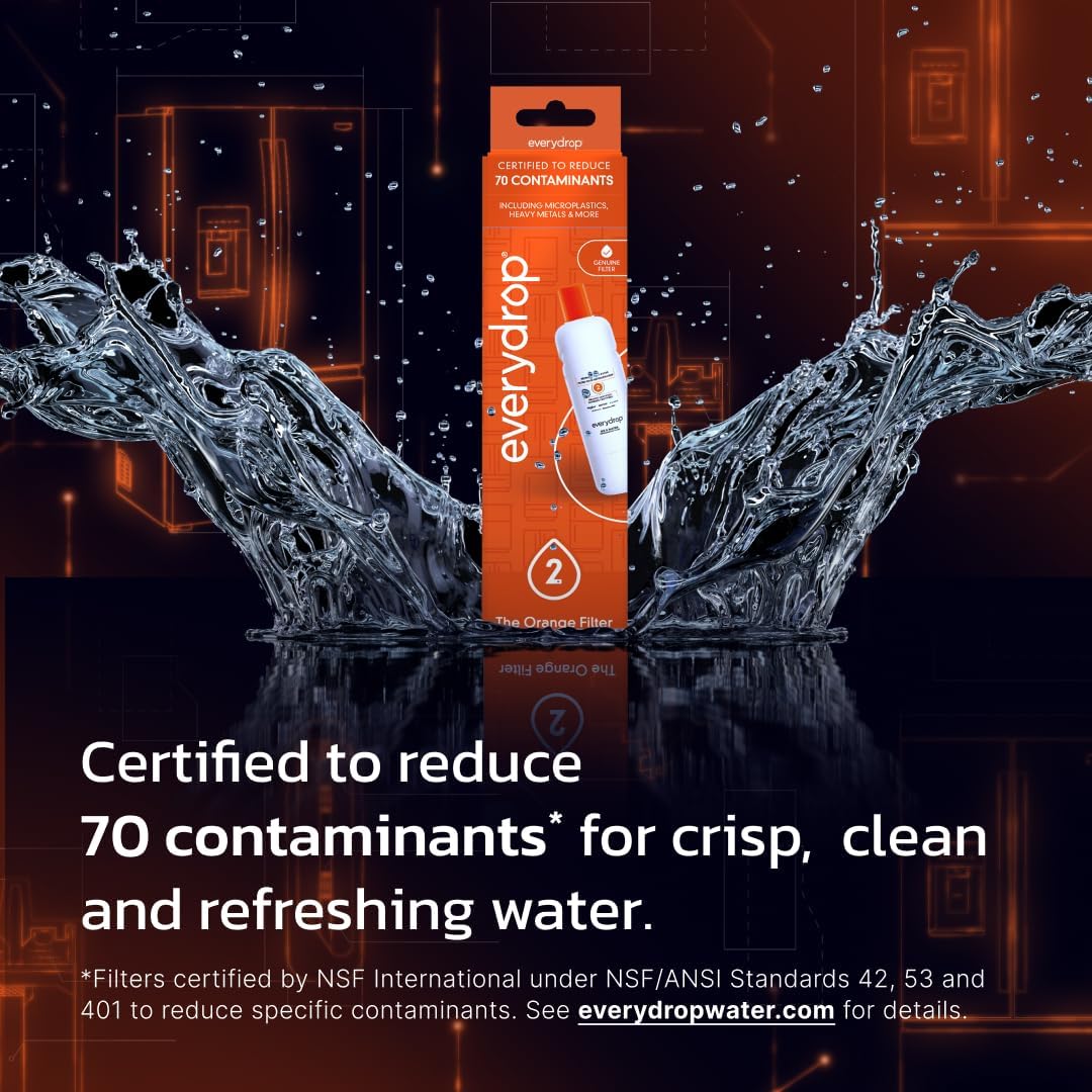 everydrop by Whirlpool Ice and Water Refrigerator Filter 2, EDR2RXD1, Single-Pack — Overview