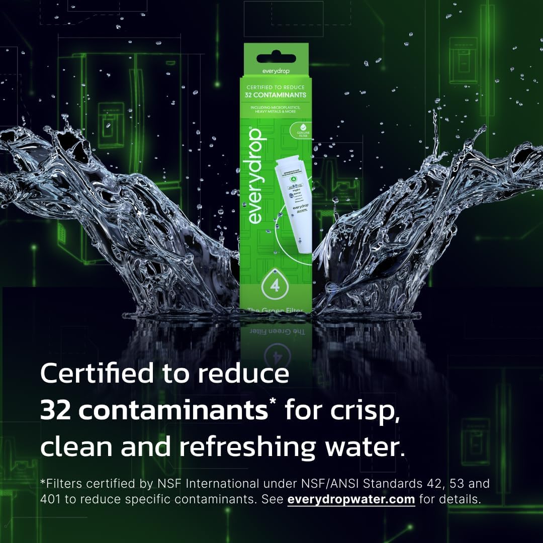 everydrop® by Whirlpool Ice and Water Refrigerator Filter 4, EDR4RXD1, Single-Pack — Overview