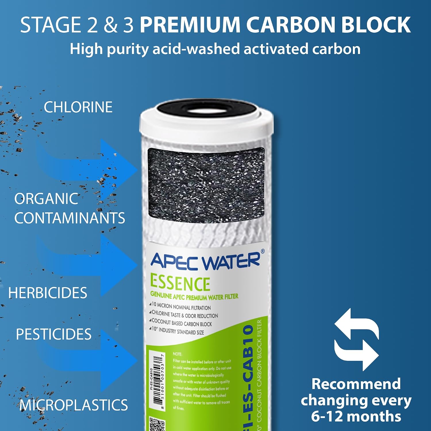 APEC Water FILTER-MAX-ES50 Reverse Osmosis Filter Replacement Set, 50 GPD | ROES-50 Replacement Filter Set, 1 Year Set, 5-Stage, Compatible with 5-Stage 50 GPD RO Systems — Real-World Performance