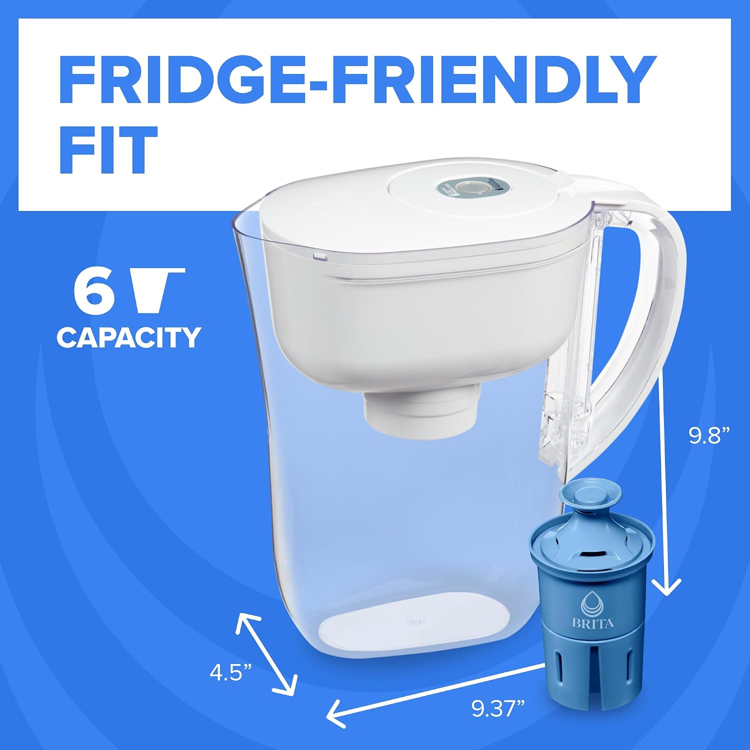 Brita Small 6 Cup Water Filter Pitcher, 1 Elite Filter, Metro, White — Who This Product Is For