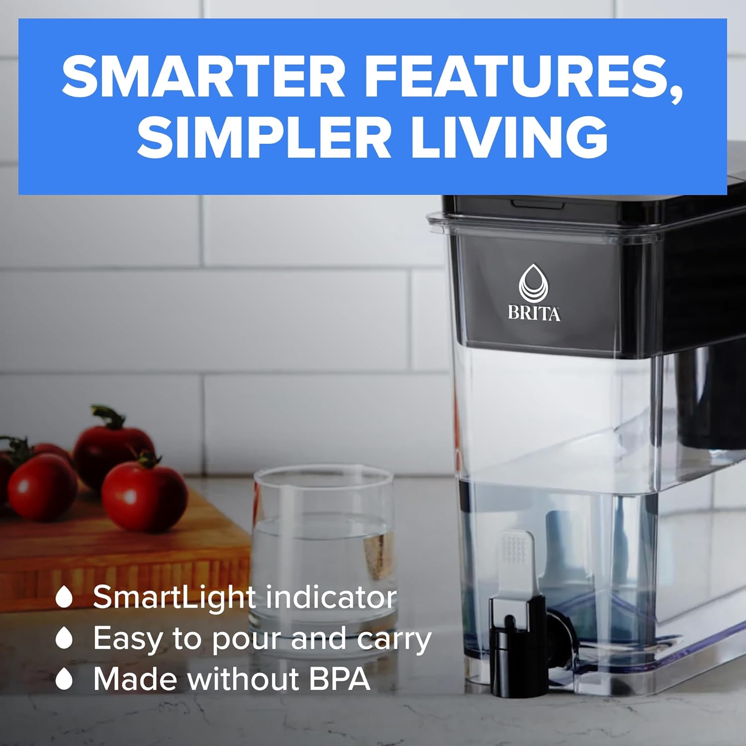 Brita XL 27 Cup Water Filter Pitcher, 1 Brita Plus Filter, Ultramax, Black — Ease of Use and Maintenance
