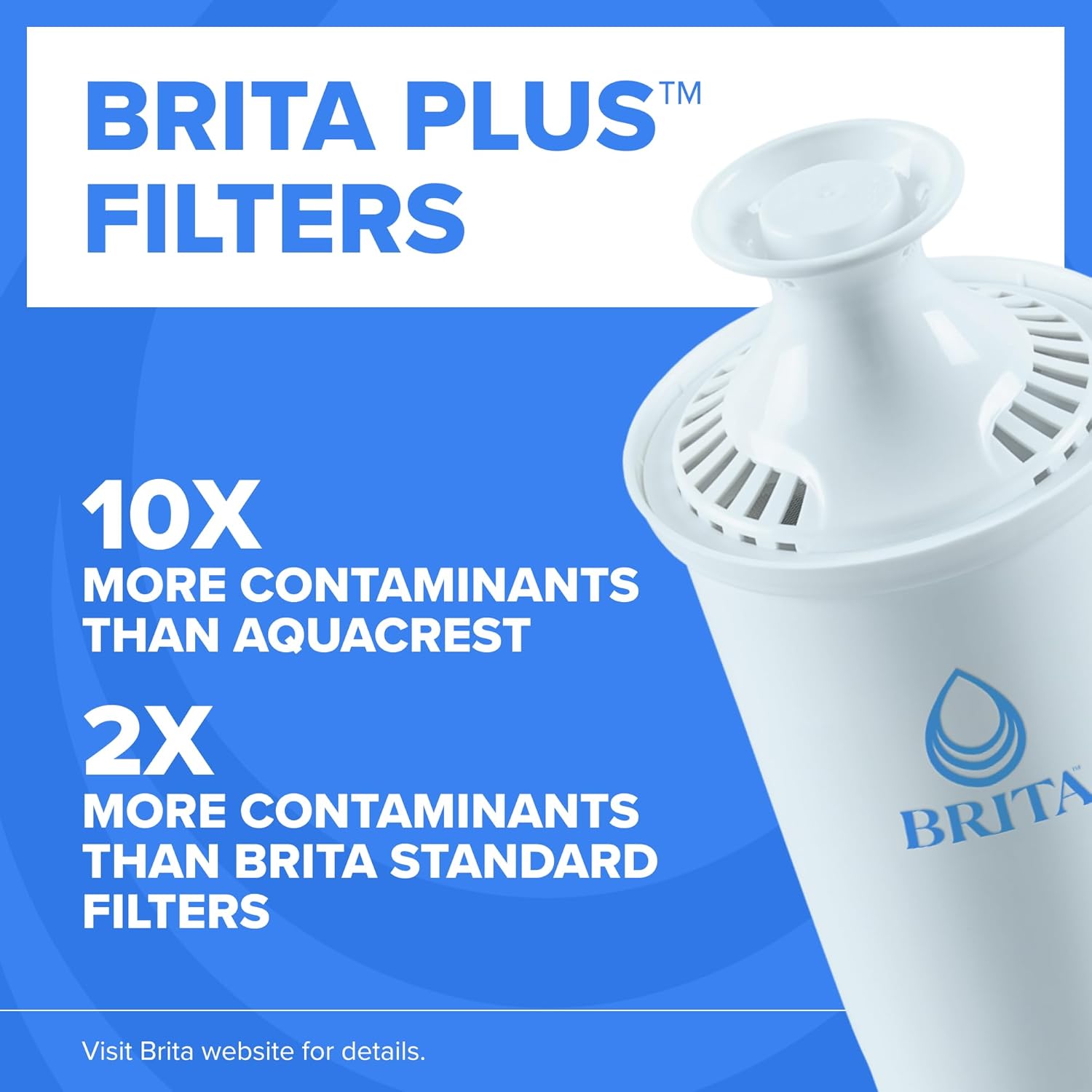 Brita XL 27 Cup Water Filter Pitcher, 1 Brita Plus Filter, Ultramax, Black — Overview