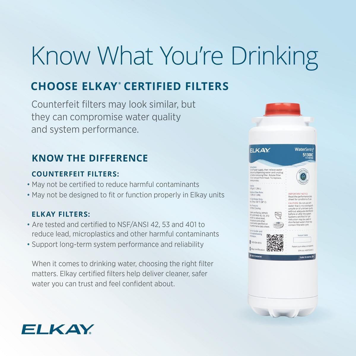 Elkay WaterSentry Plus Water Bottle Filter - 1 Each — Ease of Use and Maintenance