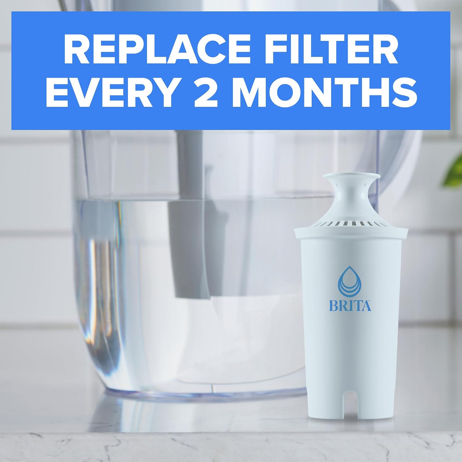 Brita Plus Replacement Water Filter, For Pitchers and Dispensers, 6 Pack — Key Features