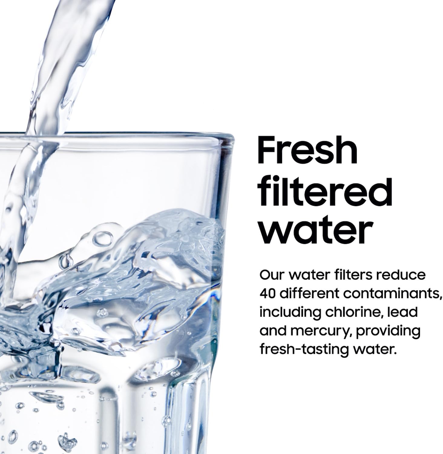 SAMSUNG Genuine Filter for Refrigerator Water and Ice, Carbon Block Filtration for Clean, Clear Drinking Water, 6-Month Life, HAF-CIN/EXP, 1 Pack — Overview