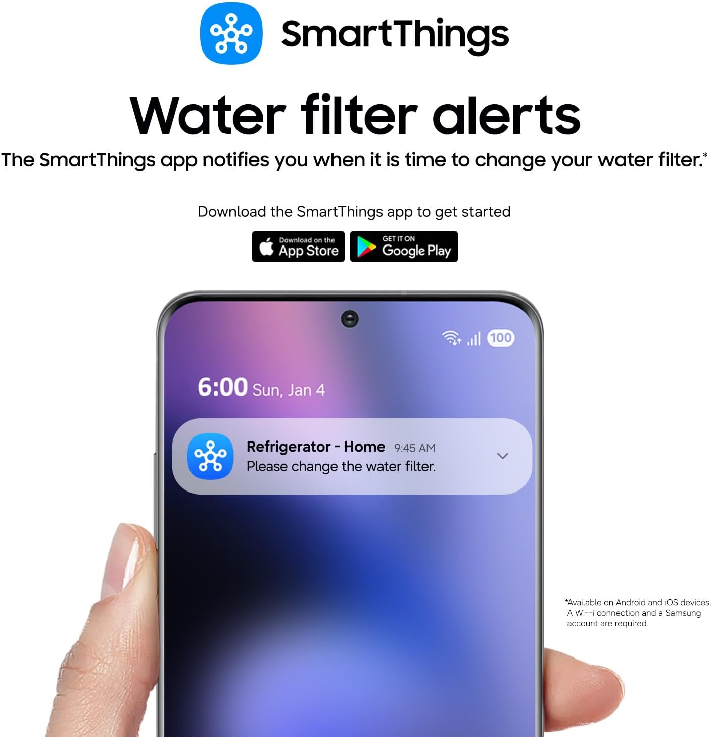 SAMSUNG Genuine Filter for Refrigerator Water and Ice, Carbon Block Filtration for Clean, Clear Drinking Water, 6-Month Life, HAF-CIN/EXP, 1 Pack — Key Features