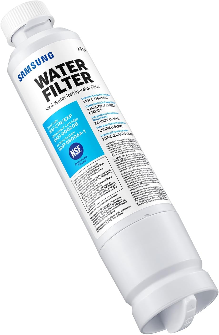 SAMSUNG Genuine Filter for Refrigerator Water and Ice, Carbon Block Filtration for Clean, Clear Drinking Water, 6-Month Life, HAF-CIN/EXP, 1 Pack — Who This Product Is For